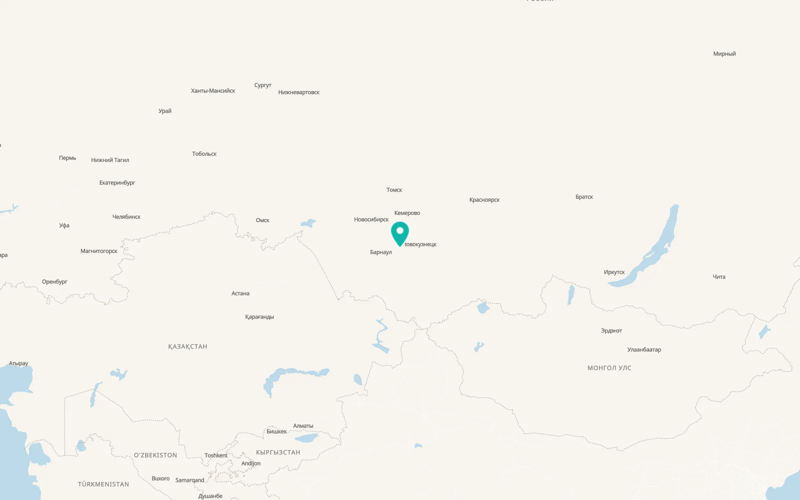 Map of Kytmanovo
