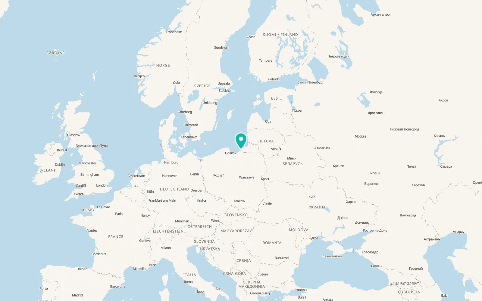 Map of Ladushkin