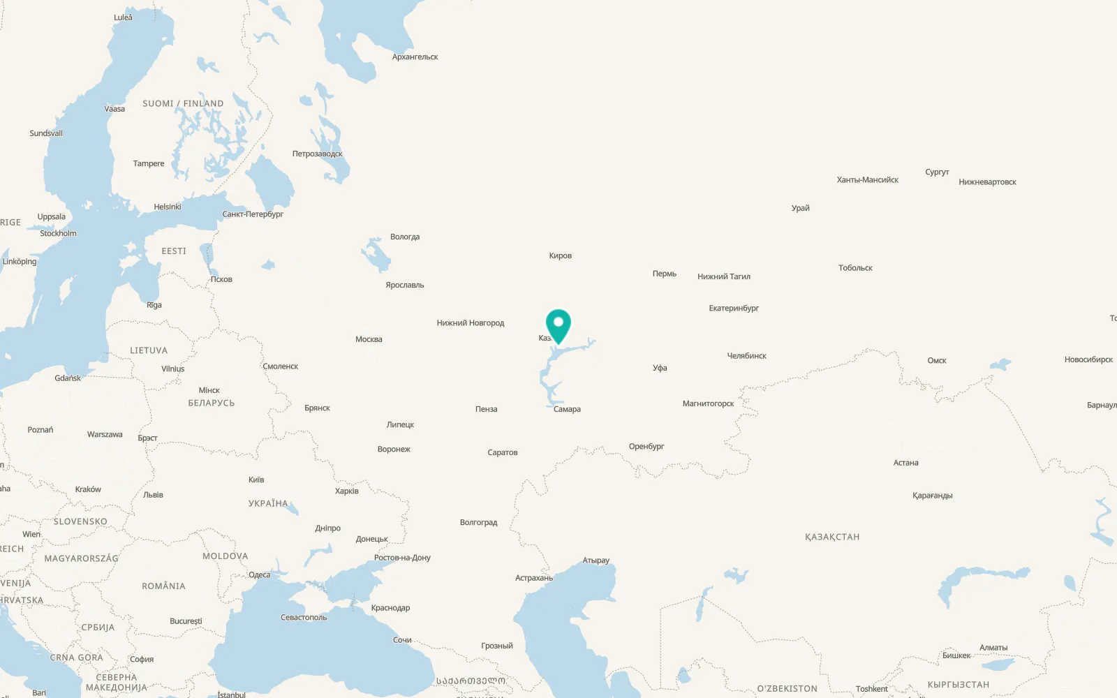 Map of Laishevo