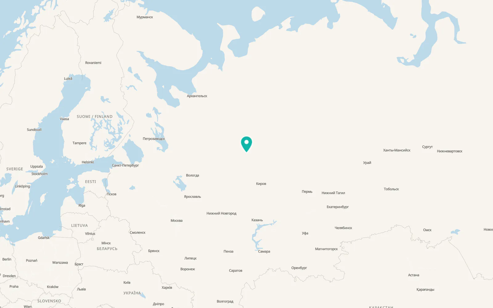Map of Lal’sk