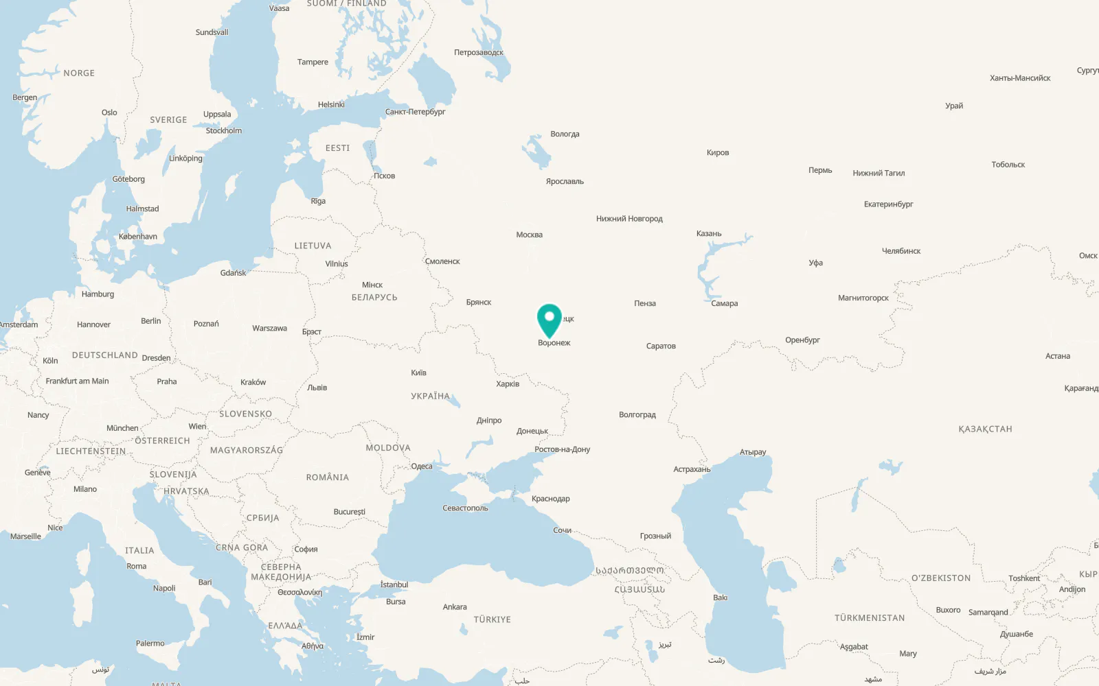 Map of Latnaya