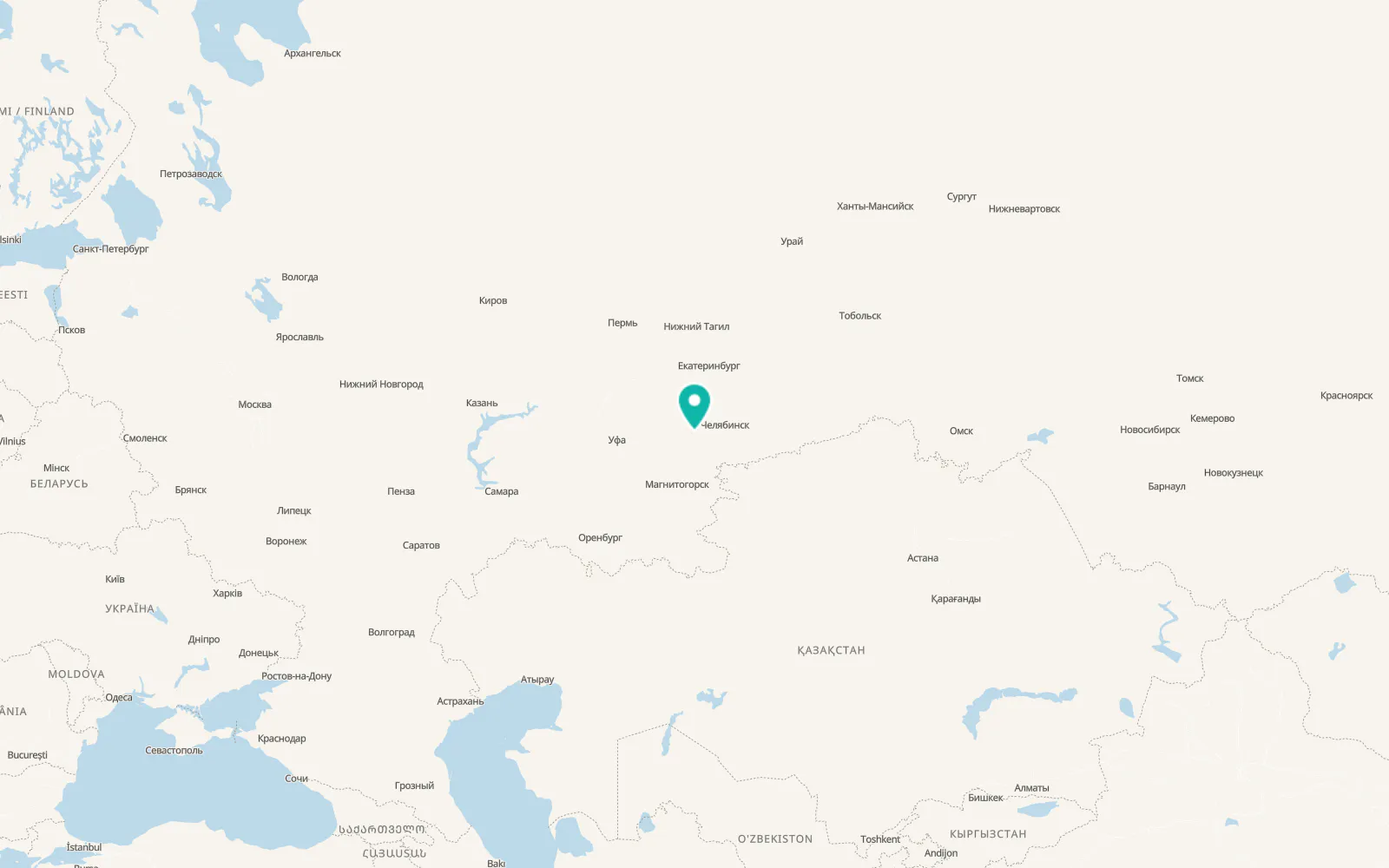 Map of Leninsk