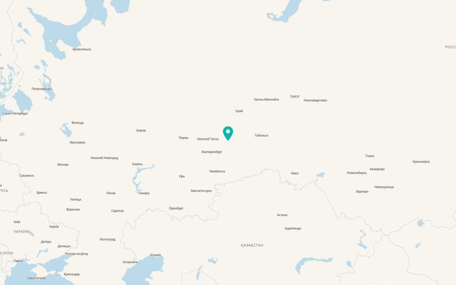 Map of Lesnoy