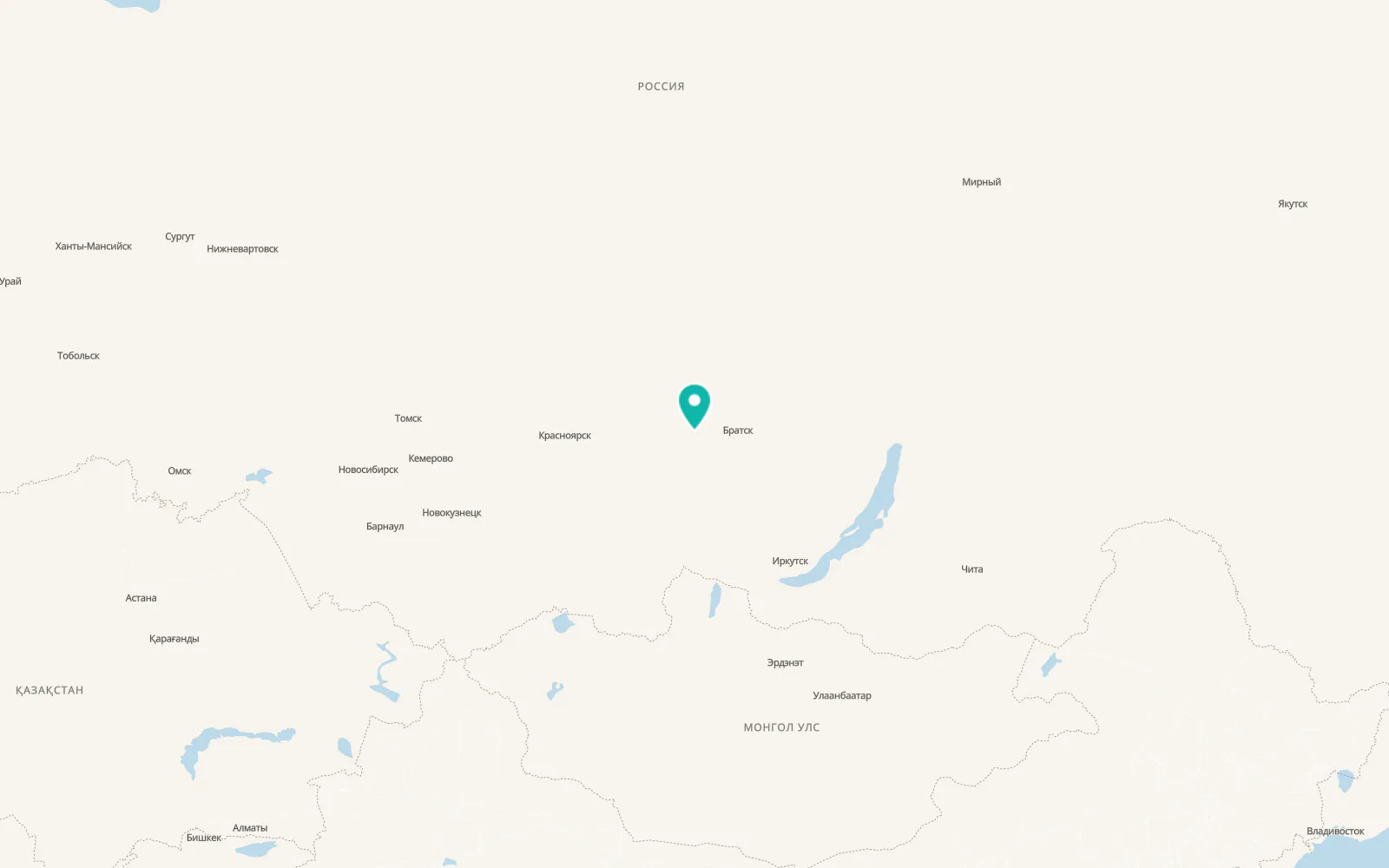 Map of Lesogorsk