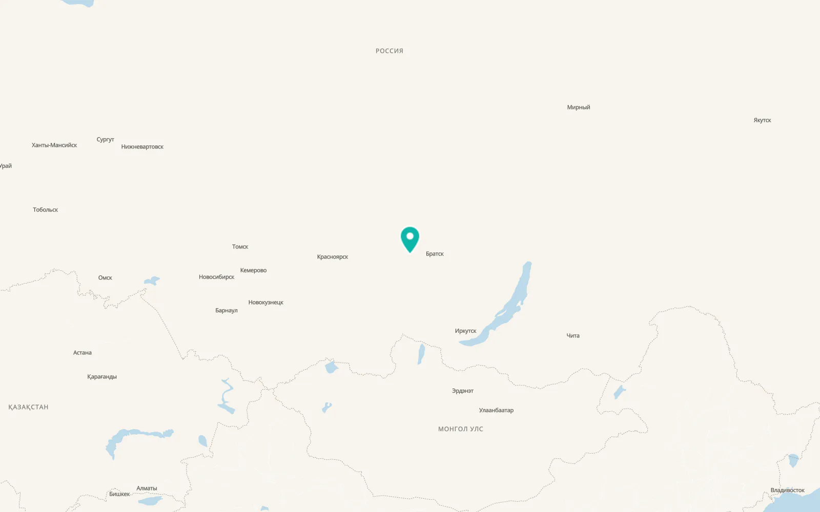 Map of Lesogorsk