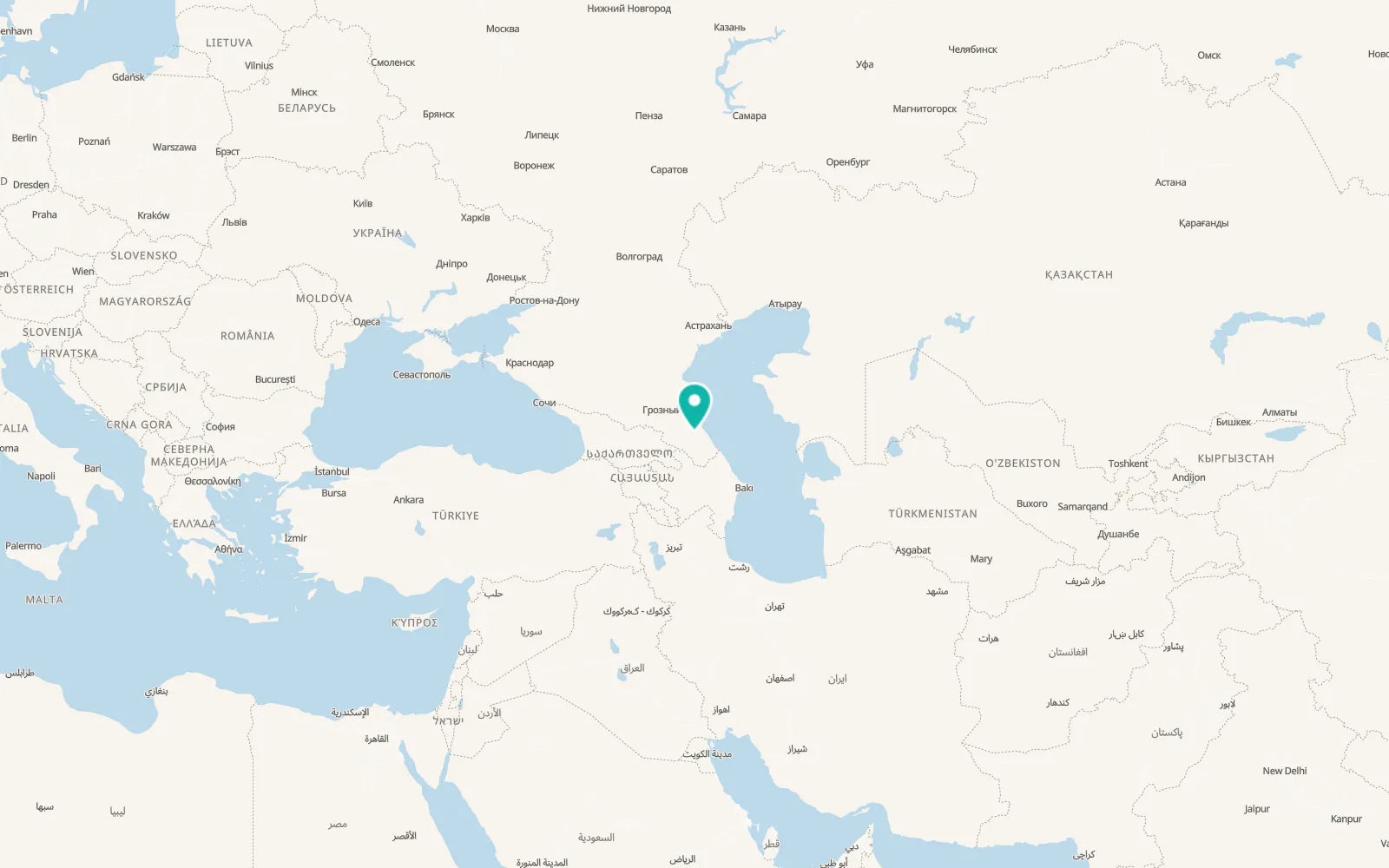 Map of Levashi