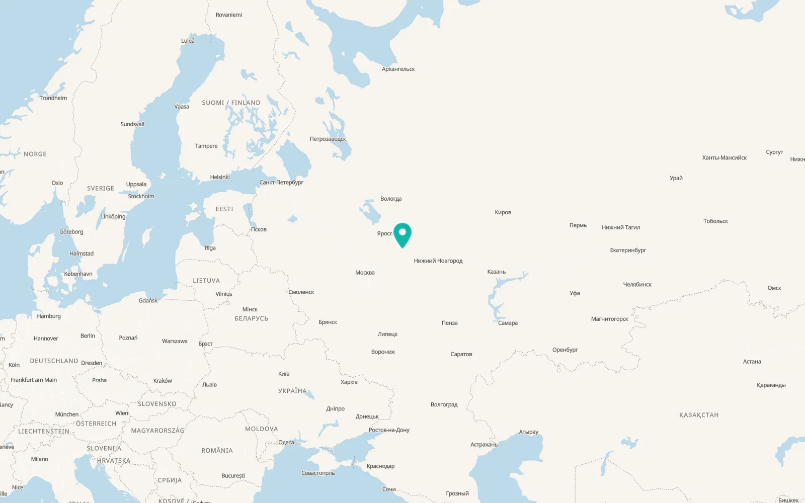 Map of Lezhnevo