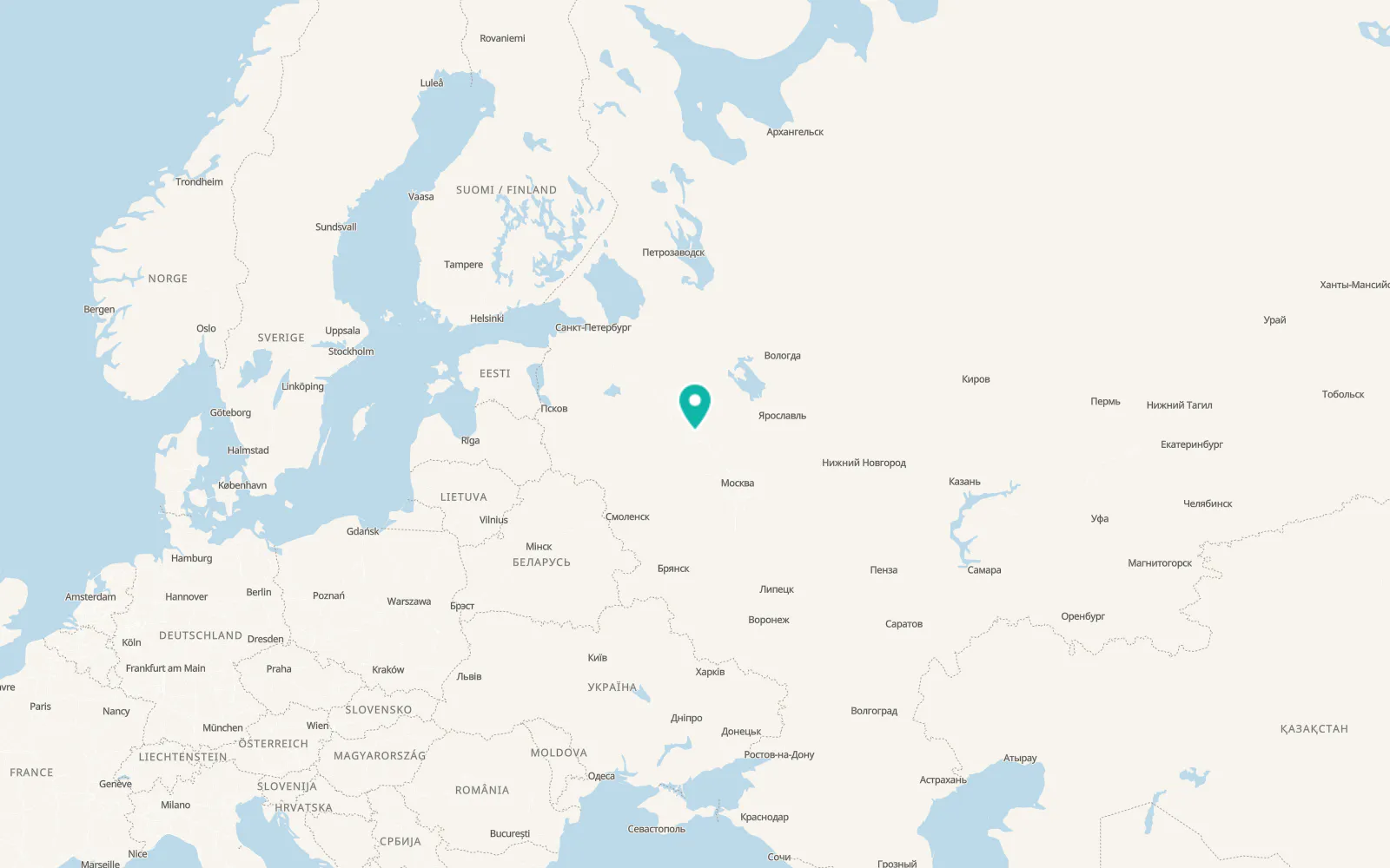 Map of Likhoslavl’