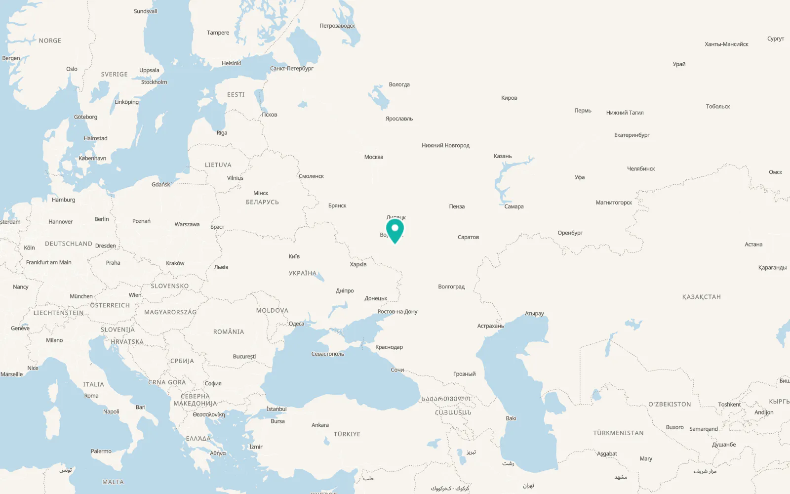 Map of Liski