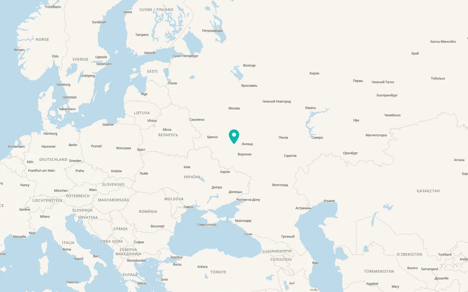 Map of Livny