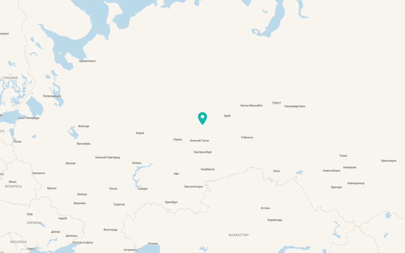 Map of Lobva