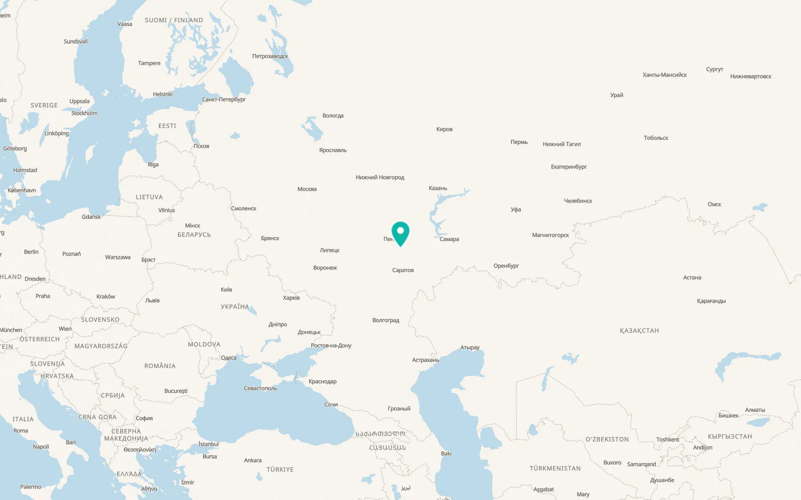 Map of Lopatino