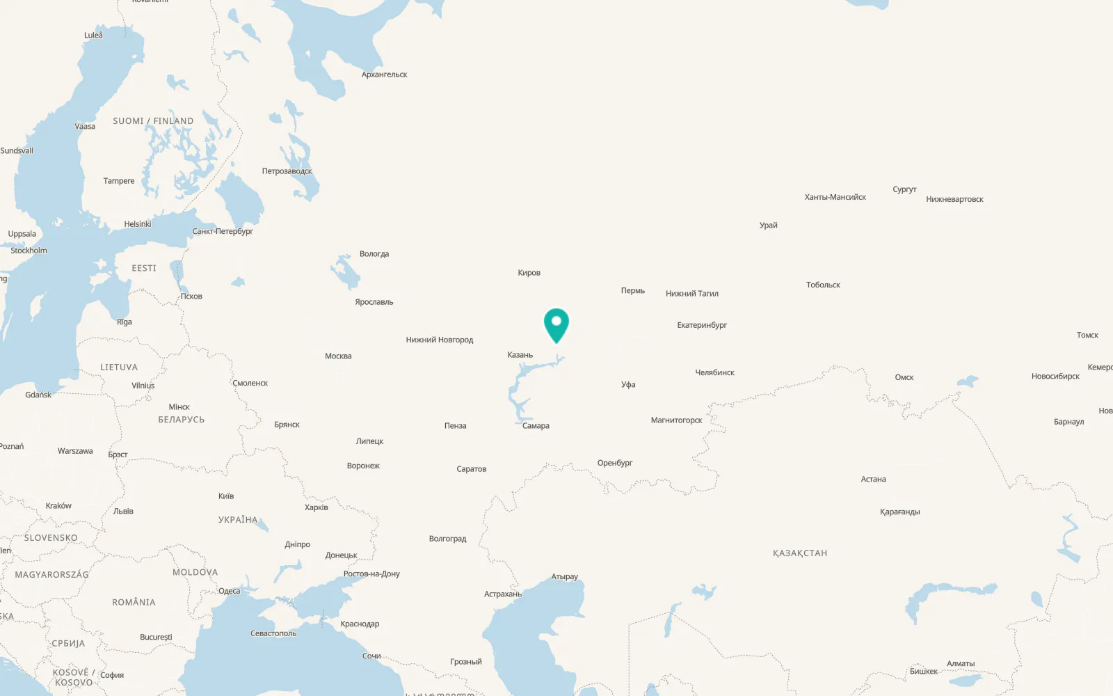 Map of Lubyany