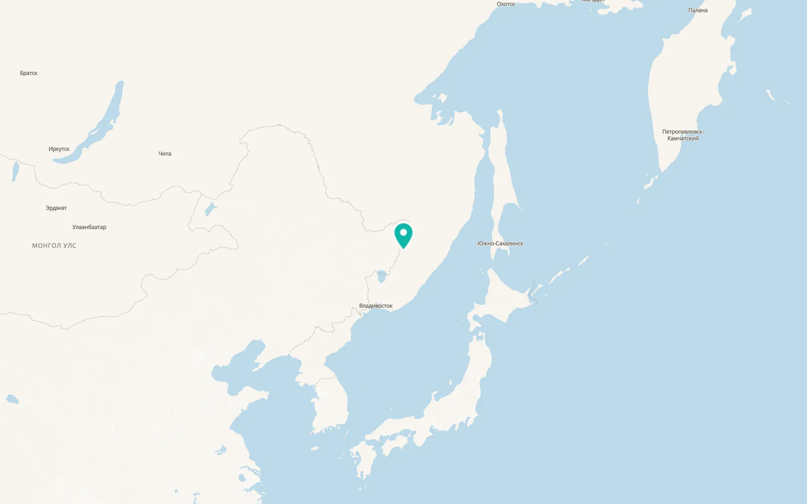 Map of Luchegorsk