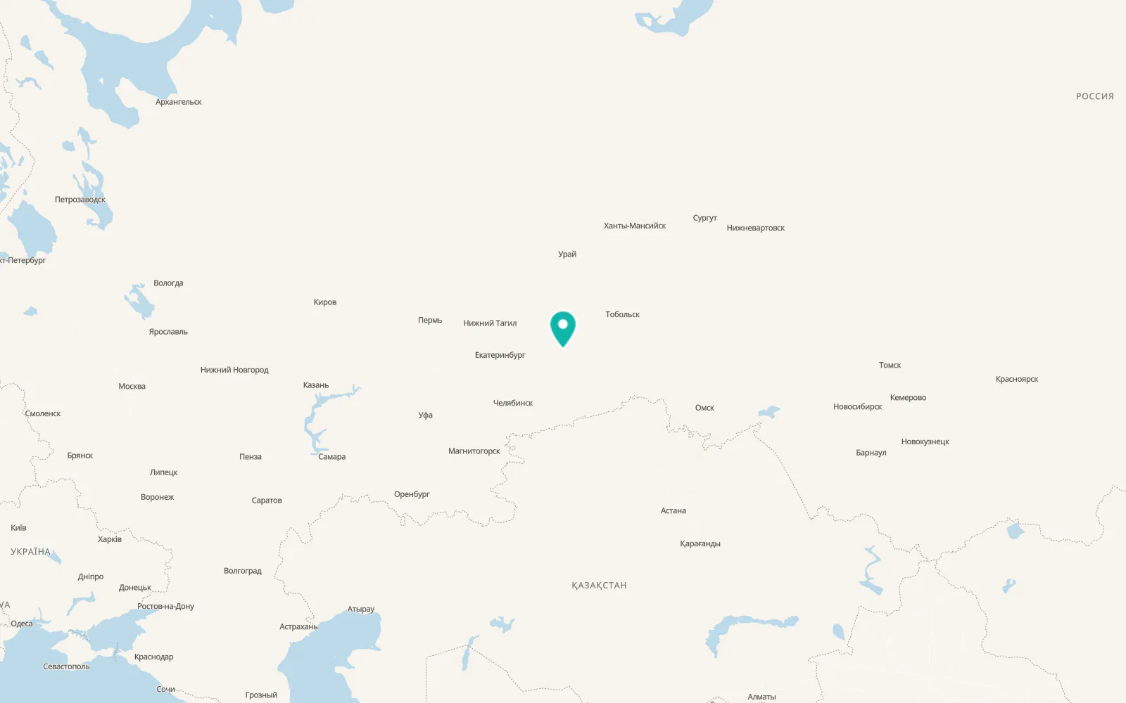 Map of Lugovskoy