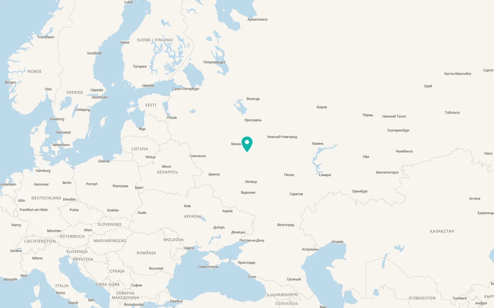 Map of Lukhovitsy
