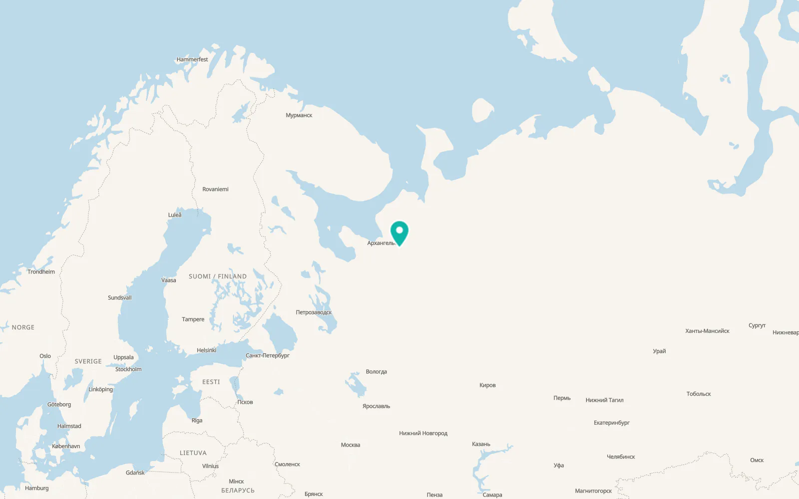 Map of Lukovetskiy