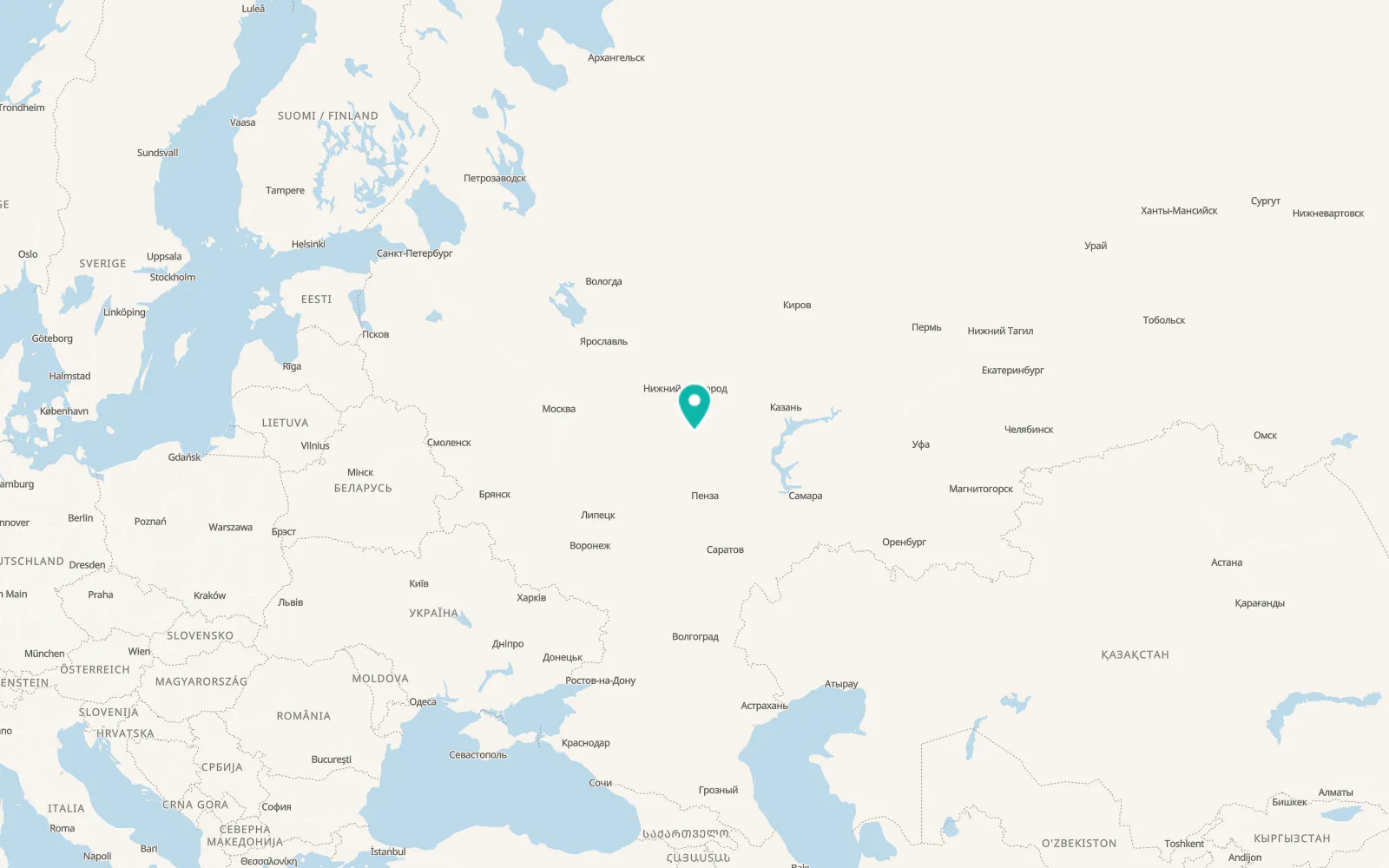 Map of Lukoyanov