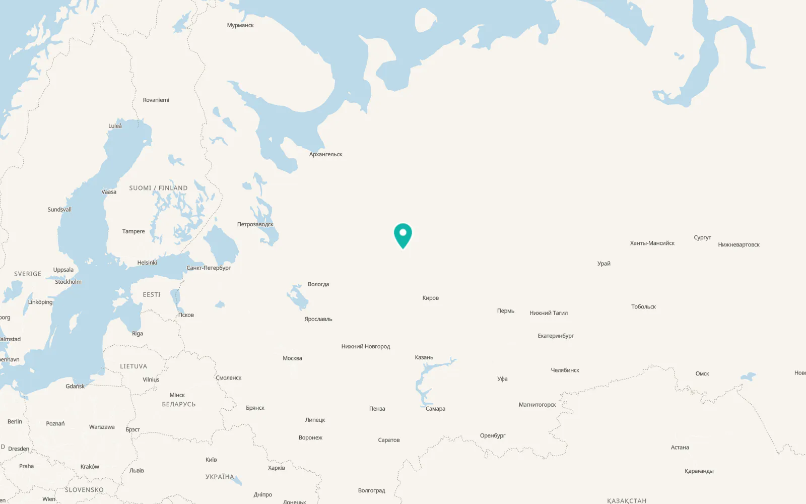 Map of Luza