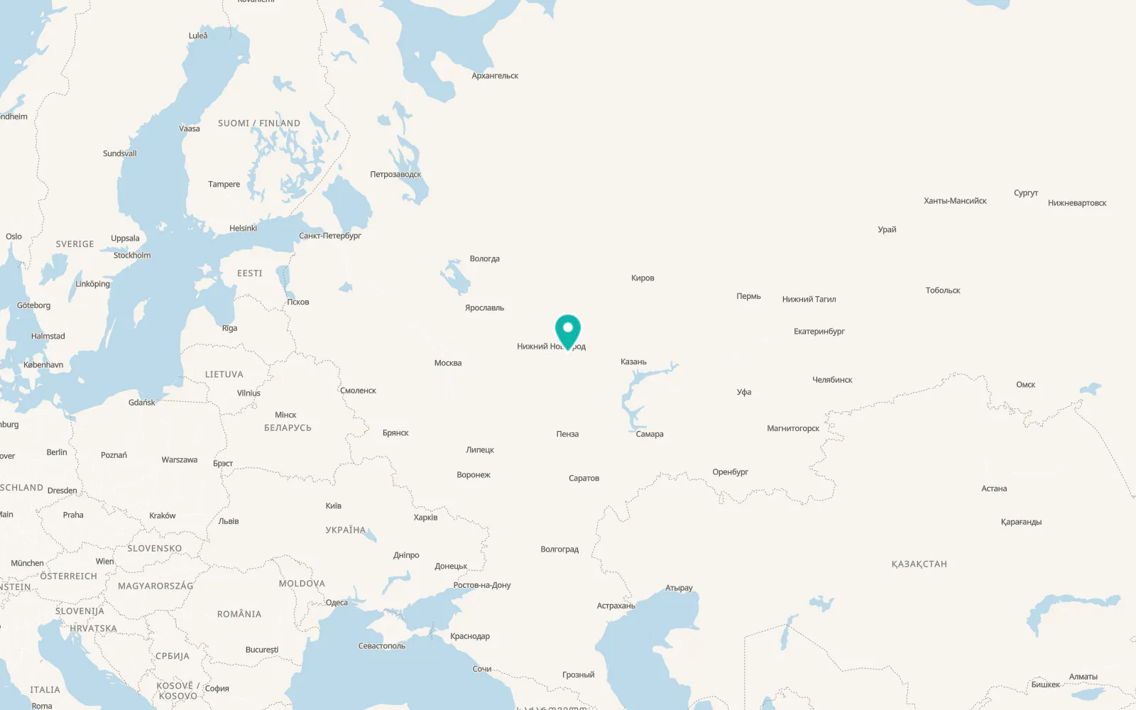 Map of Lyskovo