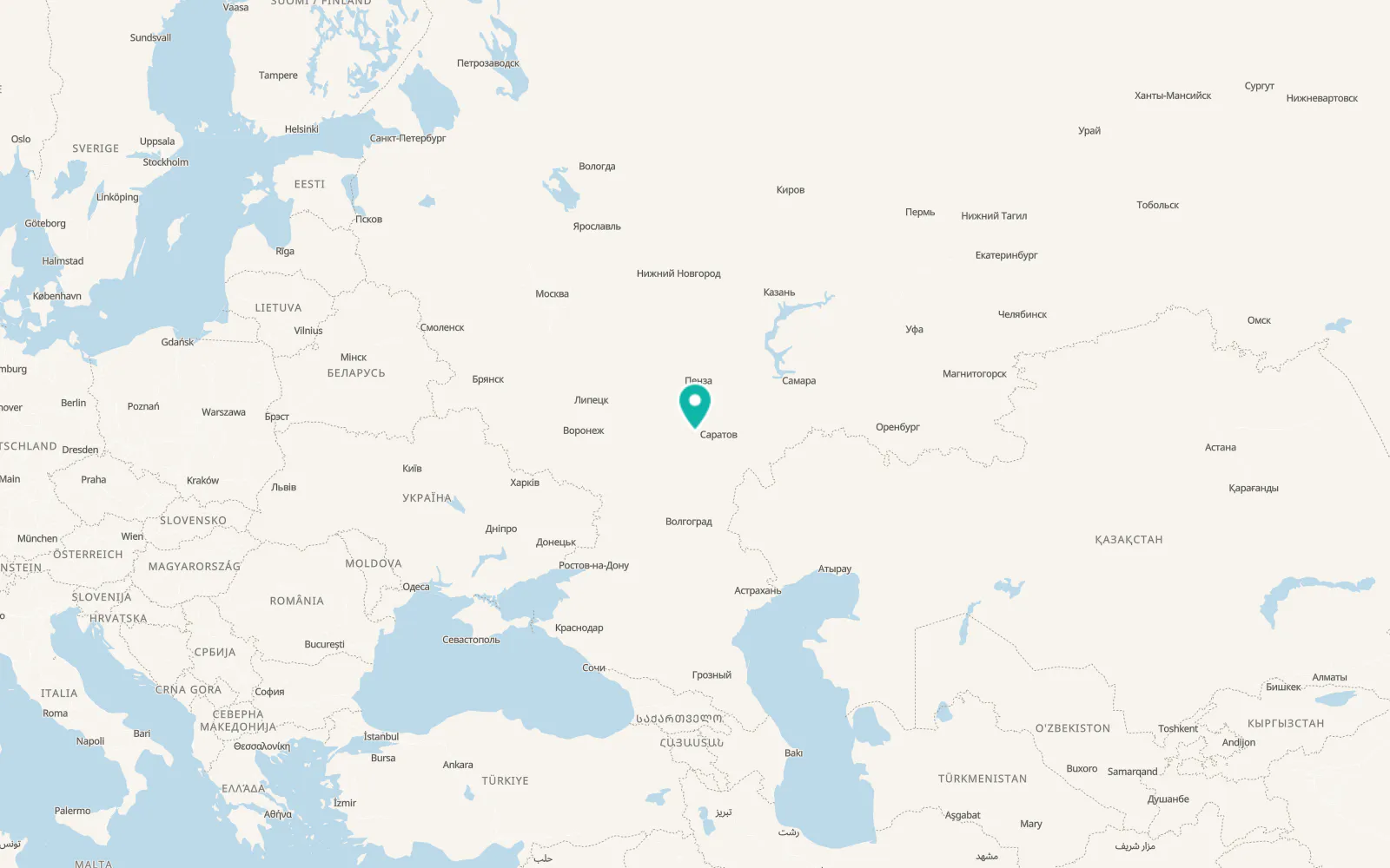Map of Lysyye Gory