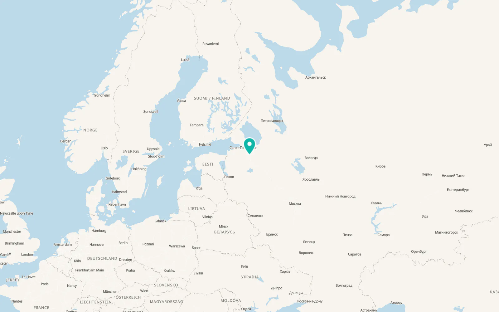 Map of Lyuban’