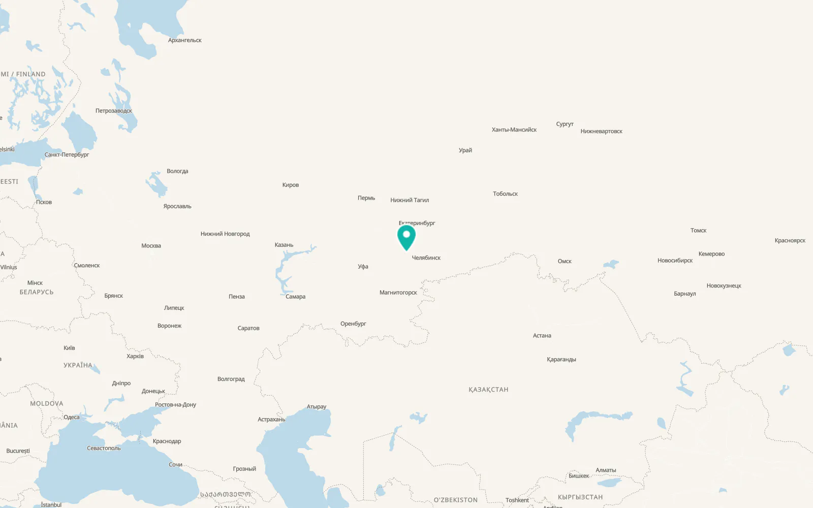 Map of Magnitka