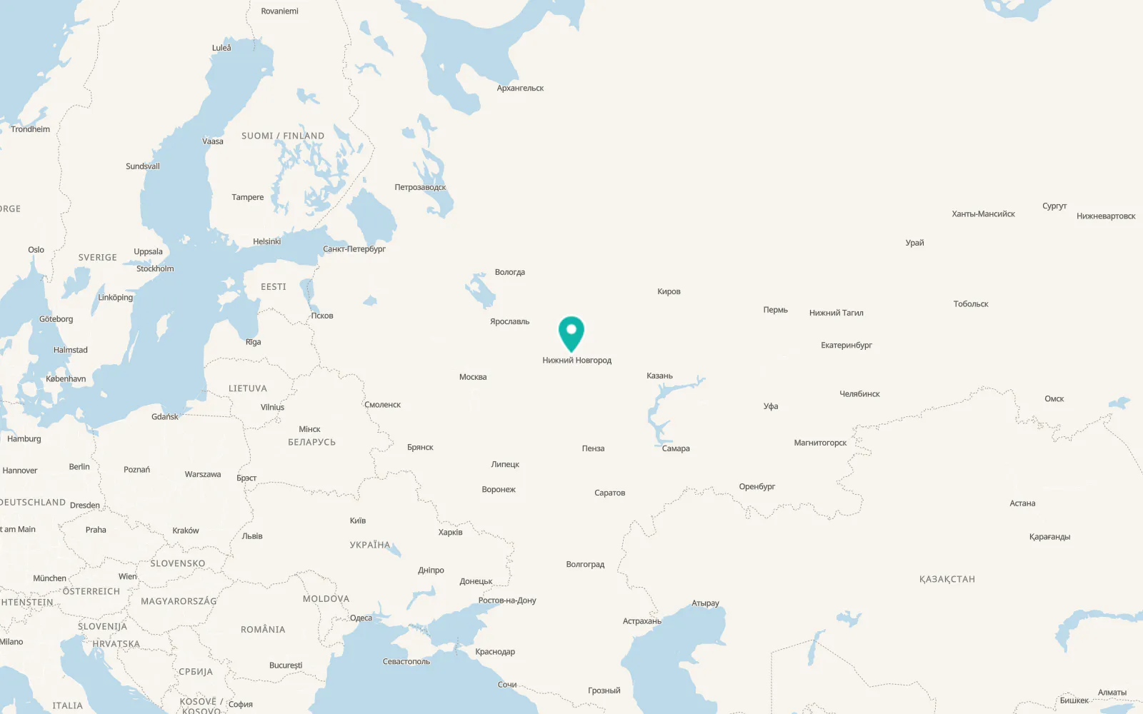 Map of Maloye Kozino