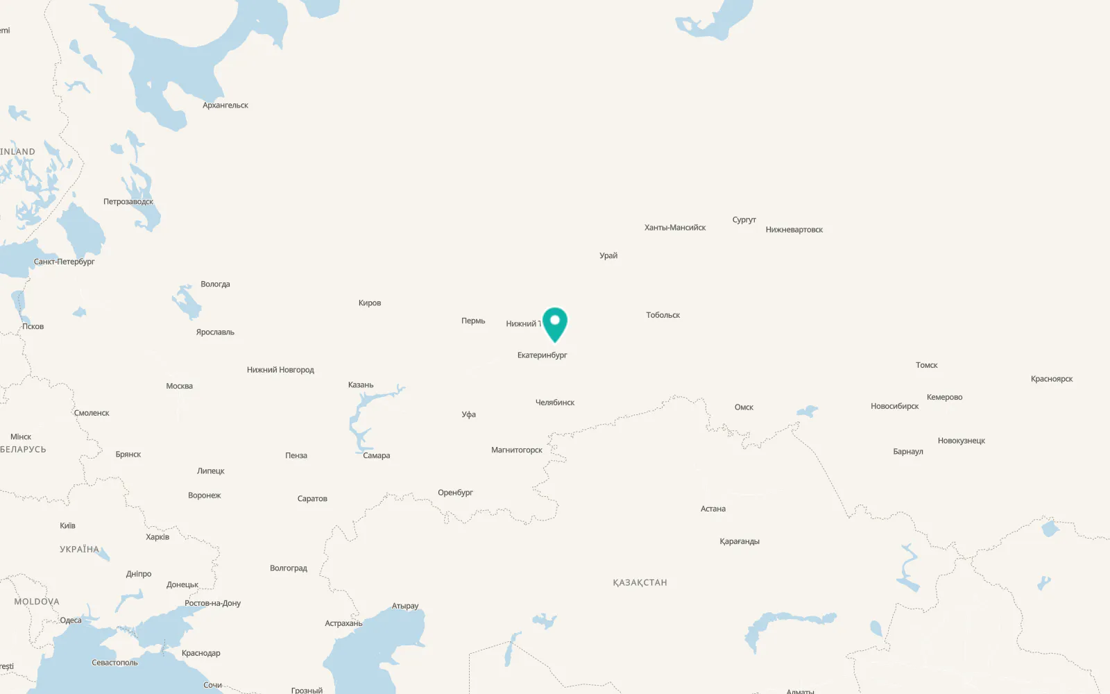 Map of Malysheva