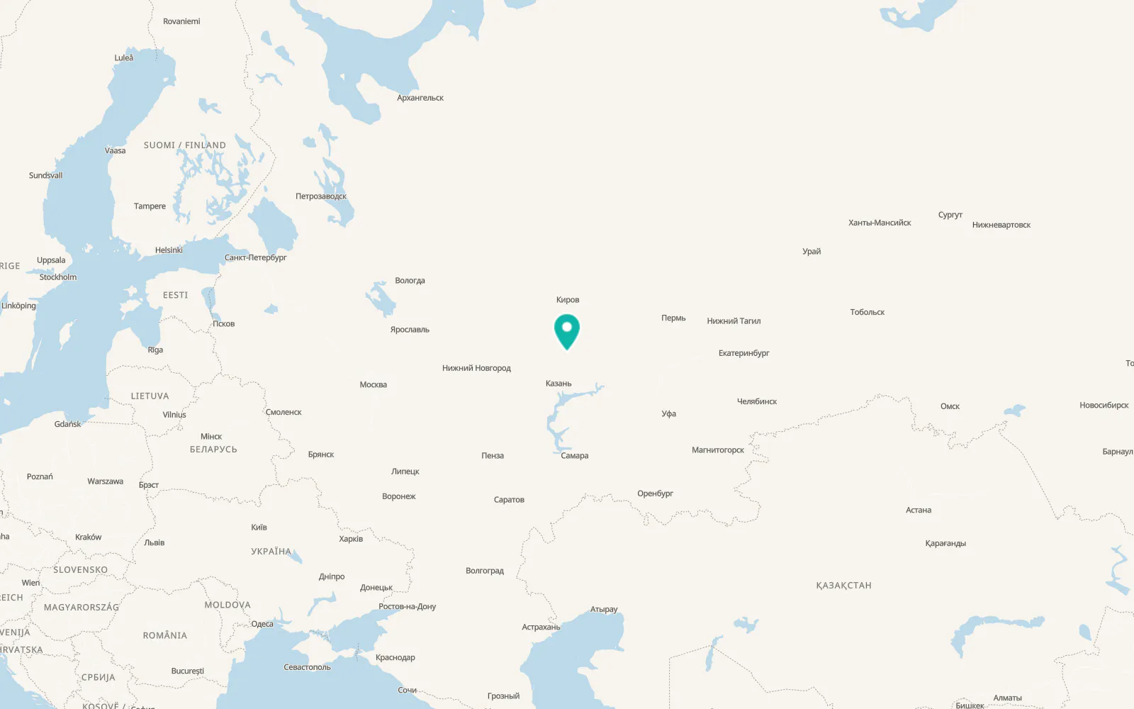 Map of Mari-Turek