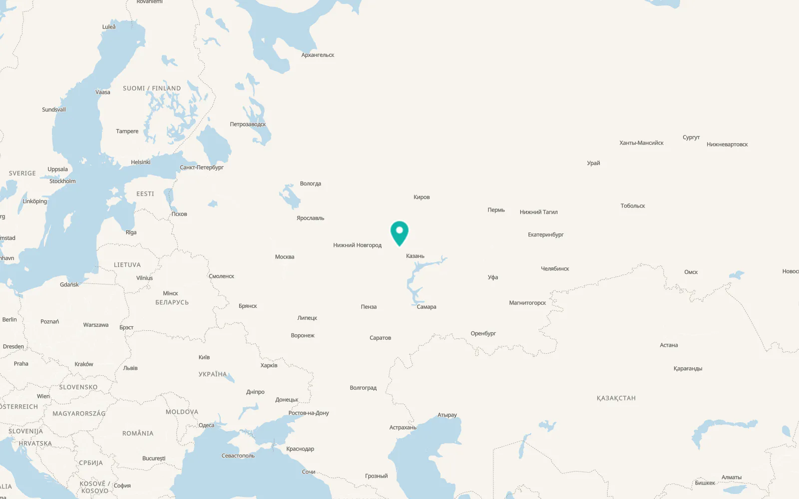 Map of Mariinskiy Posad