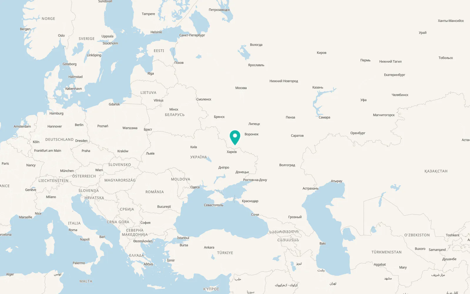Map of Maslova Pristan’