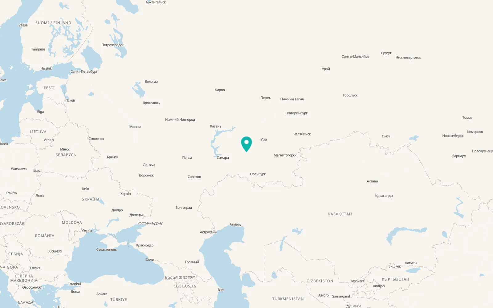 Map of Matveyevka