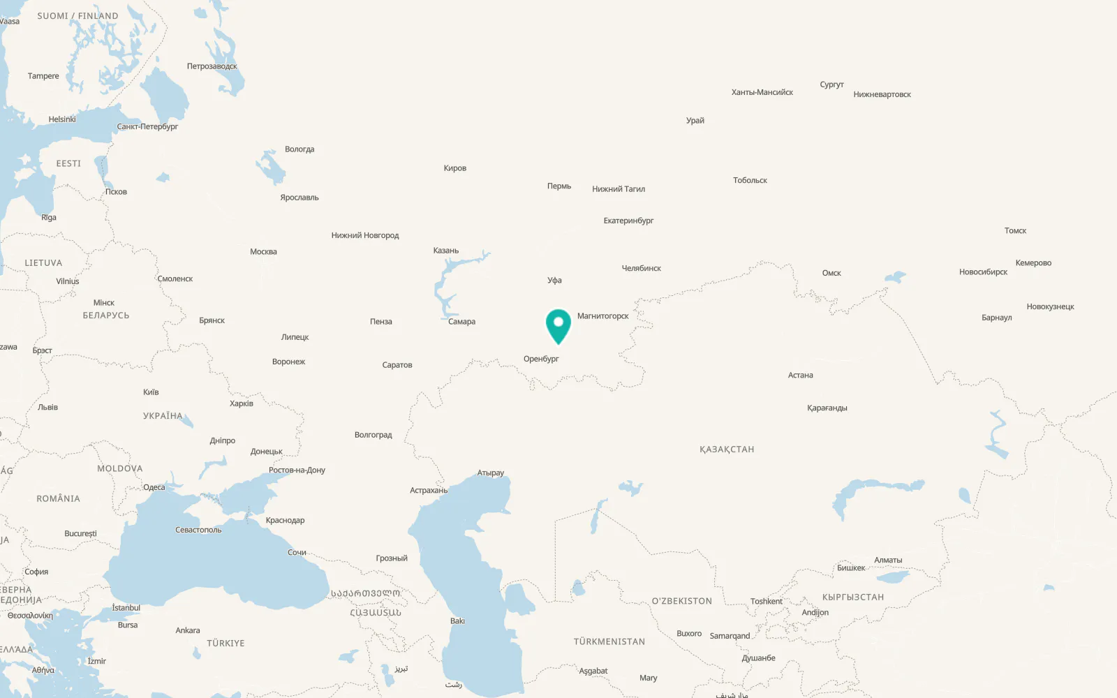 Map of Matveyevka
