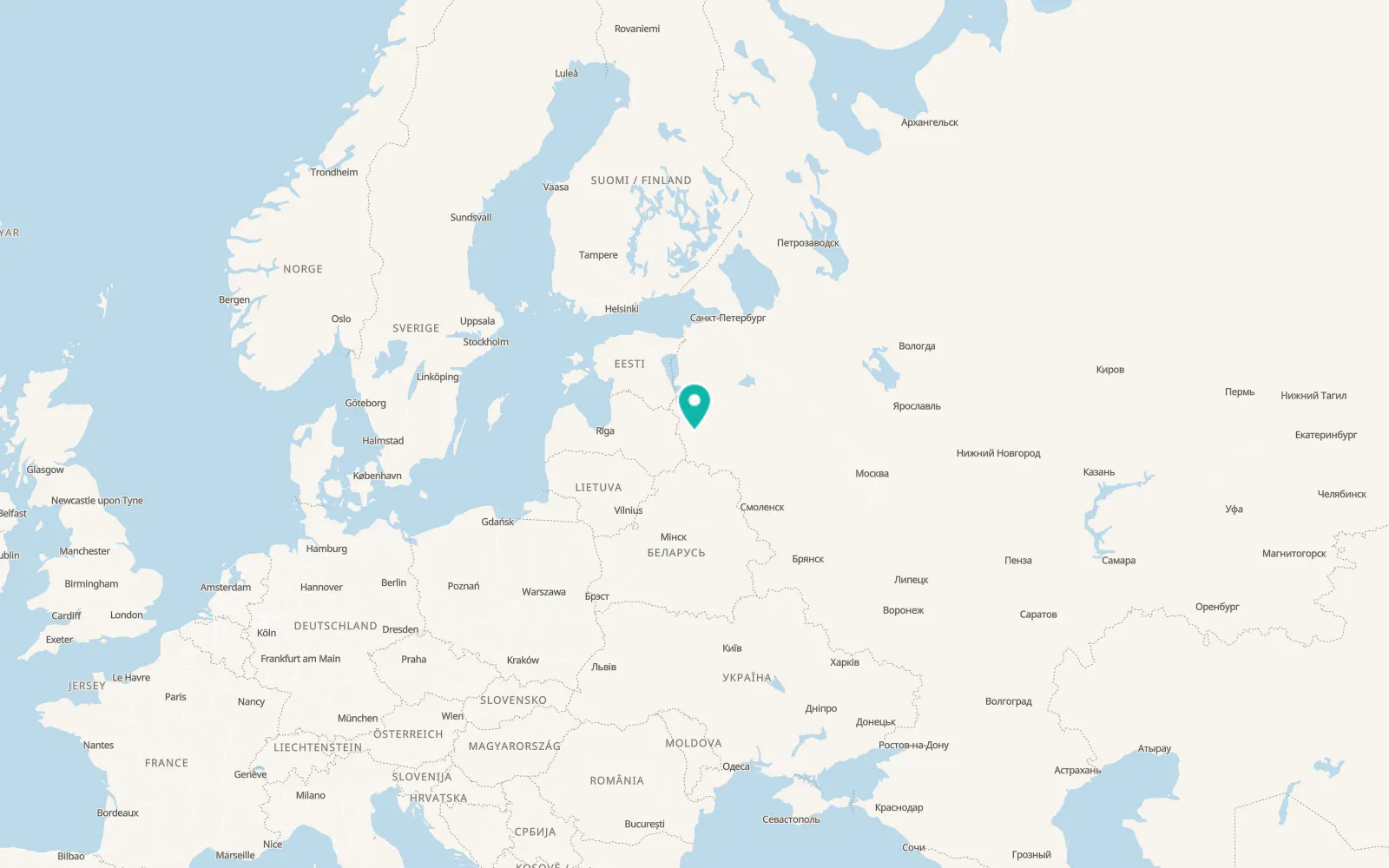Map of Matyushkino