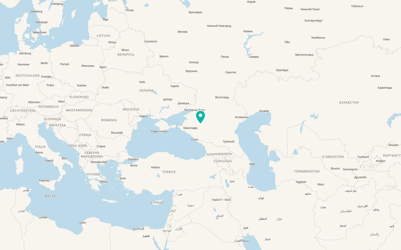 Map of Maykopskoye