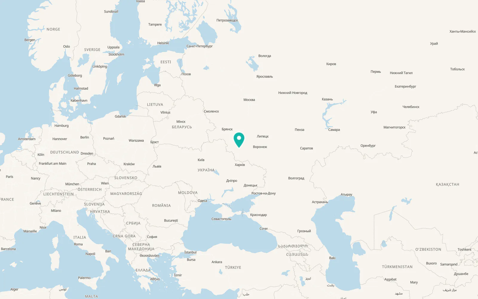 Map of Medvënka