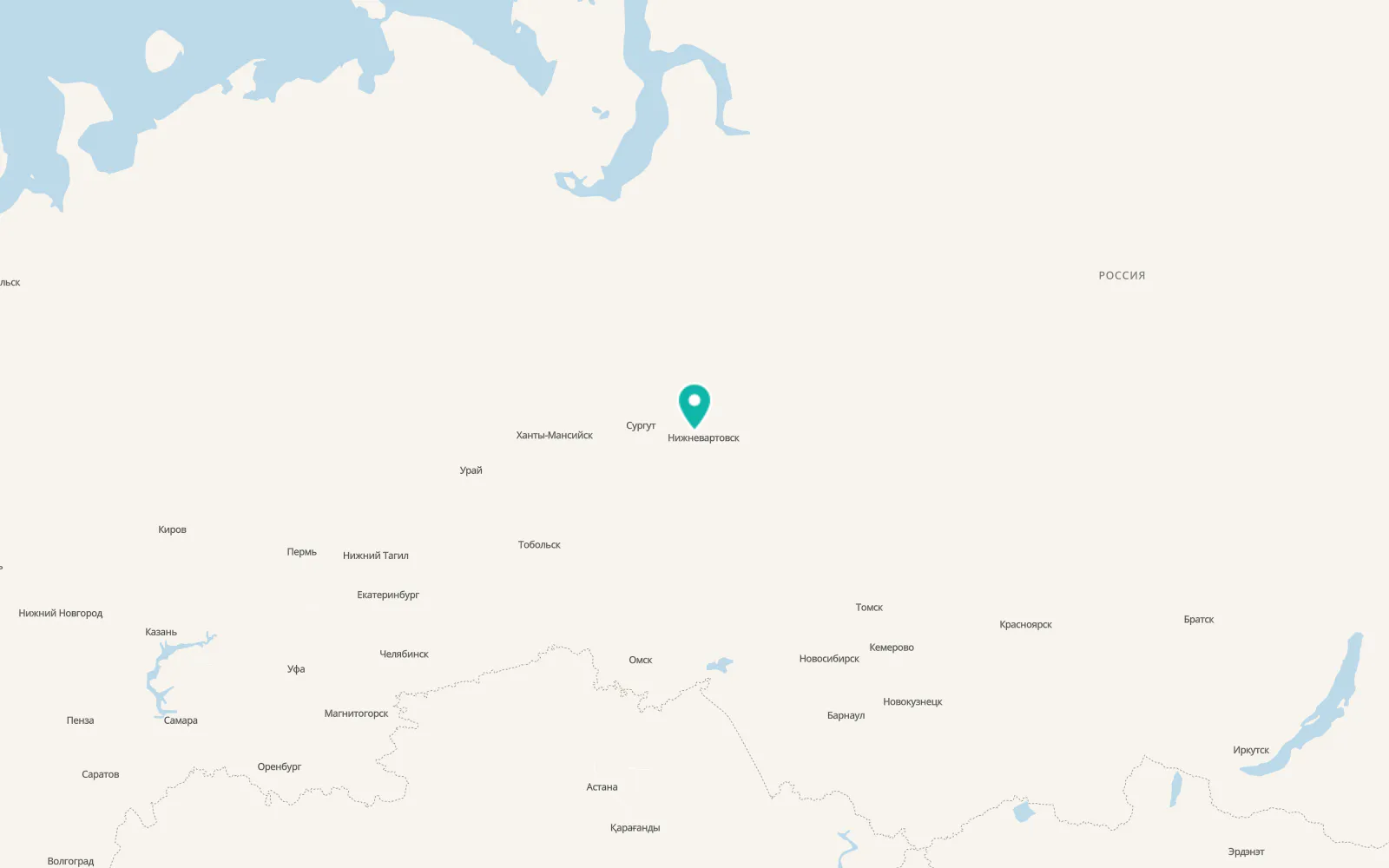 Map of Megion
