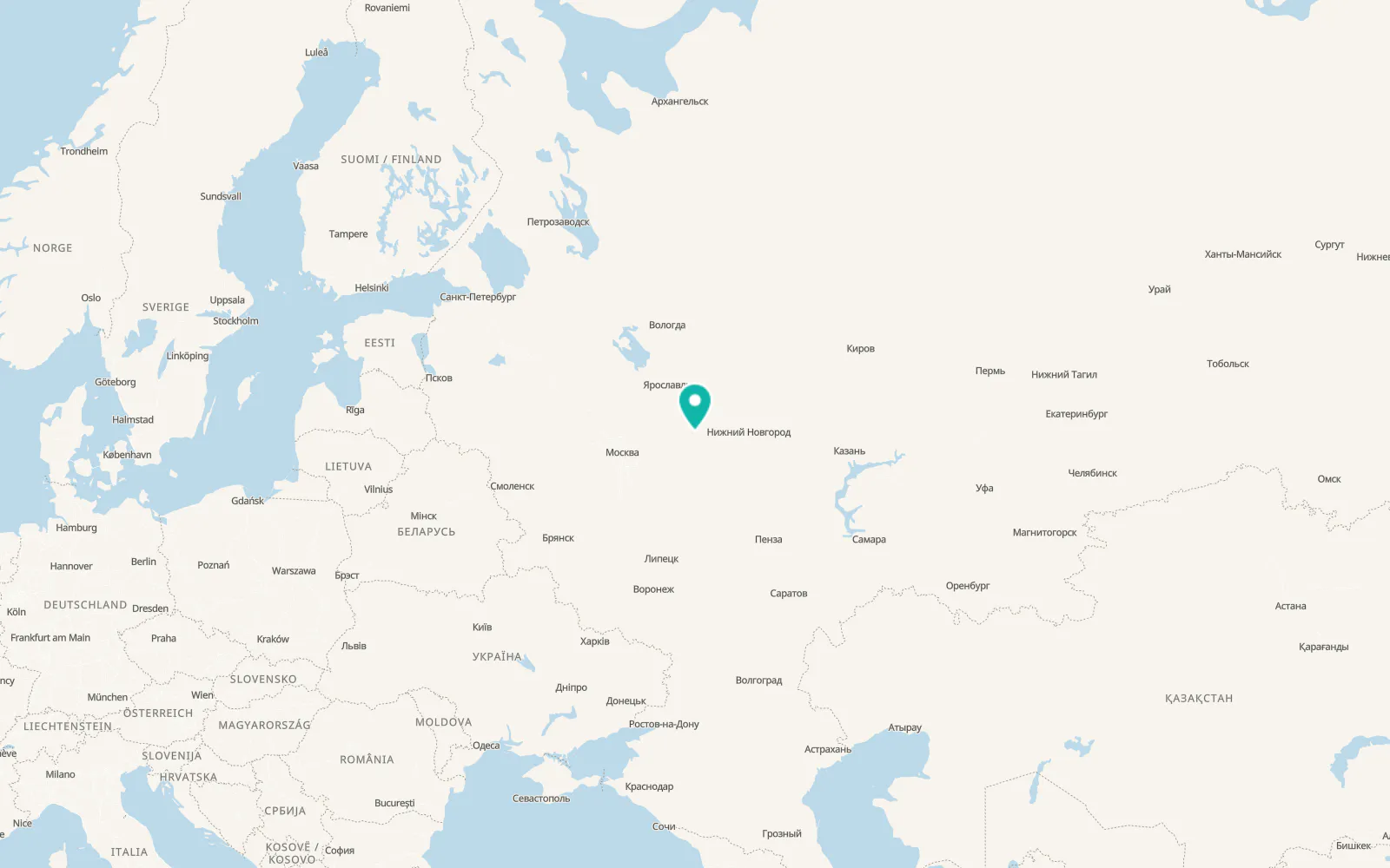 Map of Melekhovo