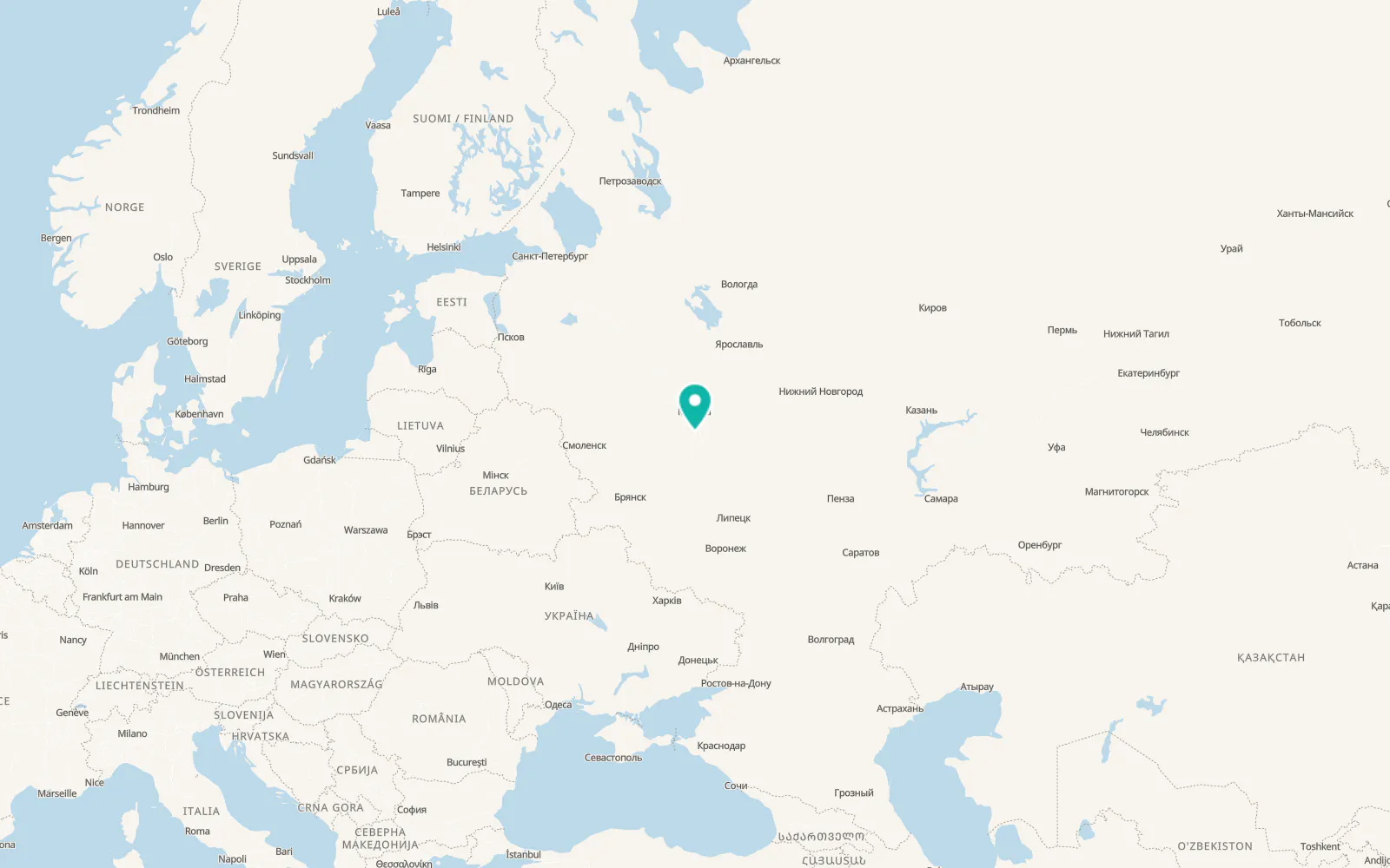 Map of Melikhovo