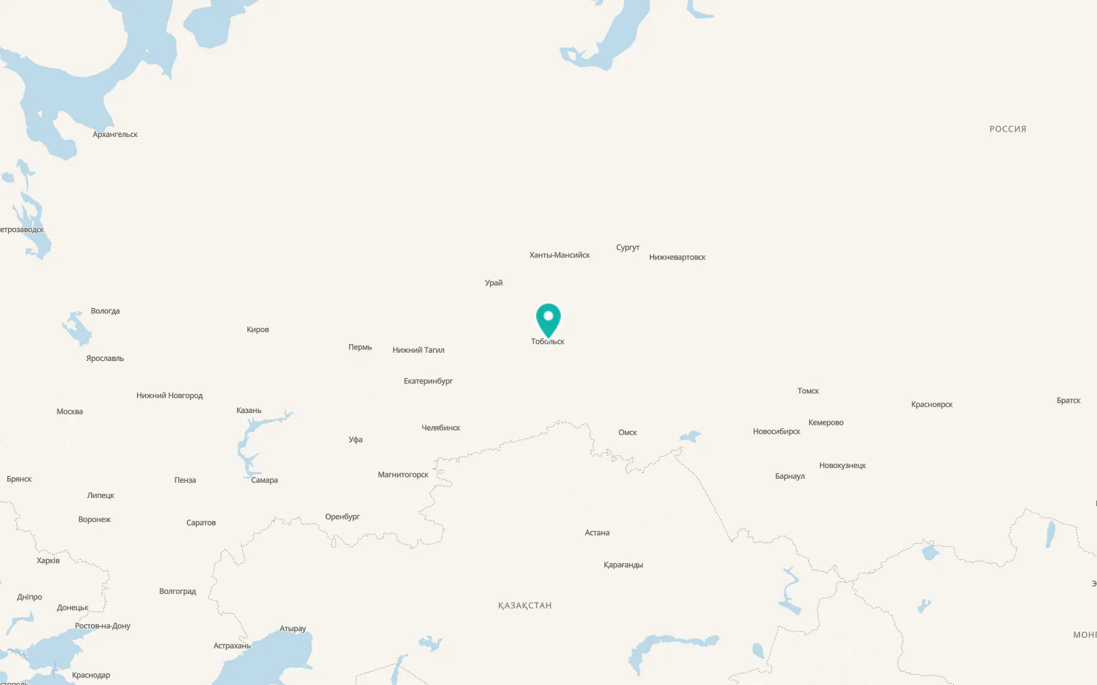 Map of Mendeleyevo