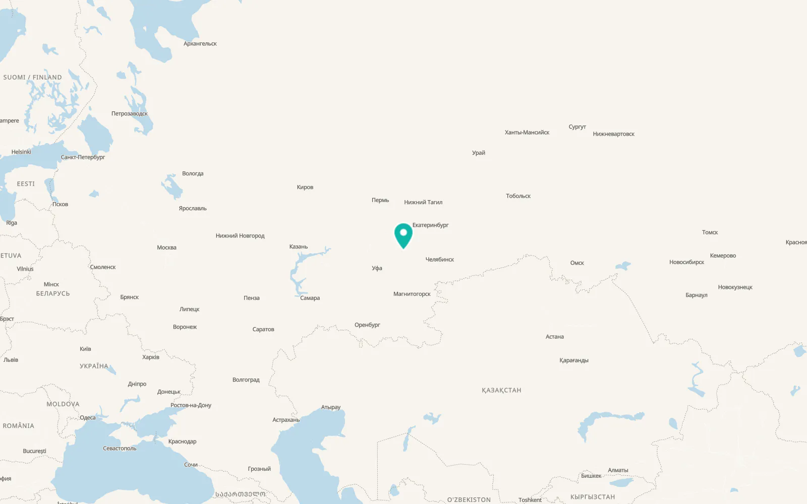Map of Mesyagutovo