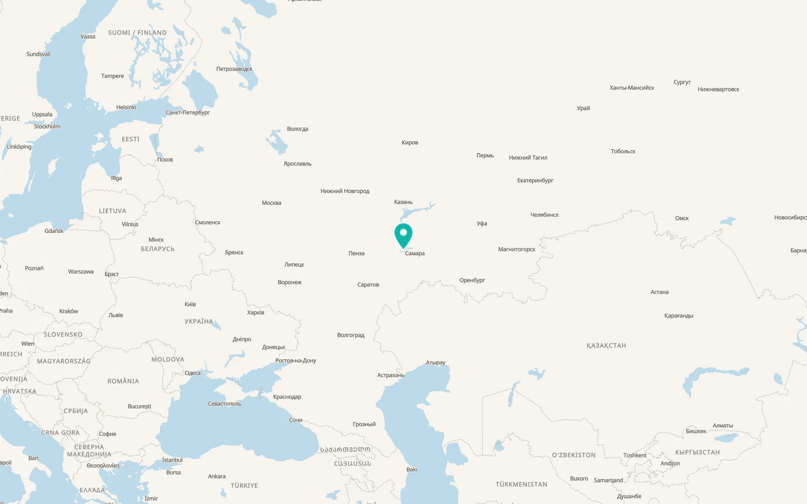 Map of Mezhdurechensk
