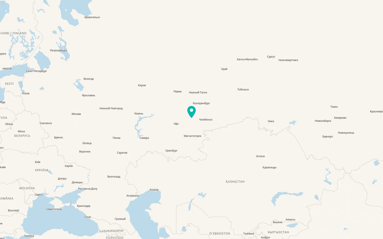 Map of Mezhevoy