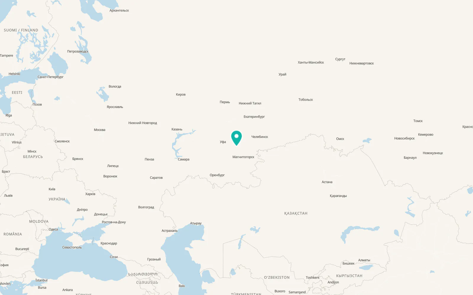 Map of Mezhgor’ye