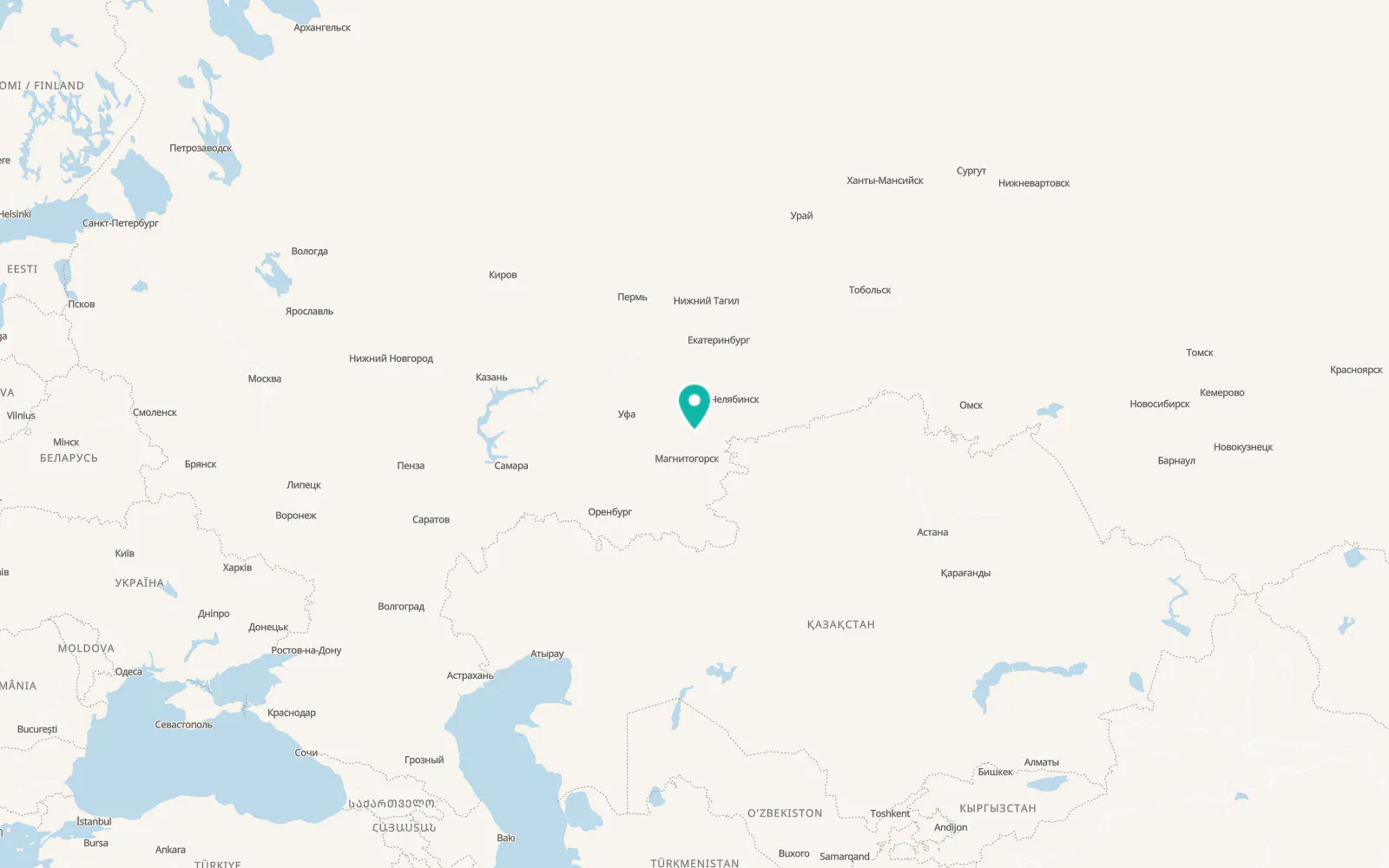 Map of Mezhozërnyy