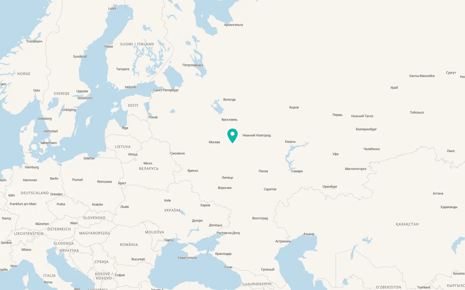 Map of Mezinovskiy