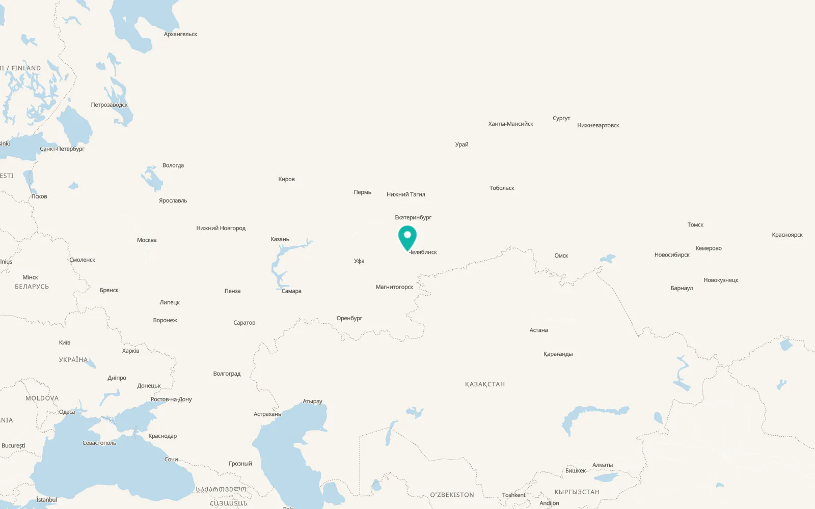 Map of Miass