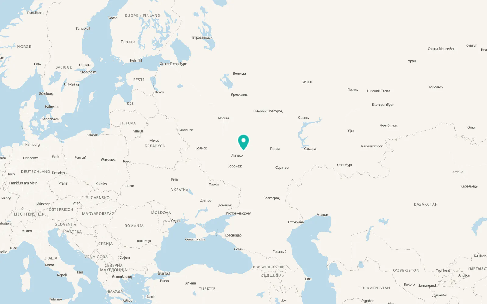 Map of Michurinsk