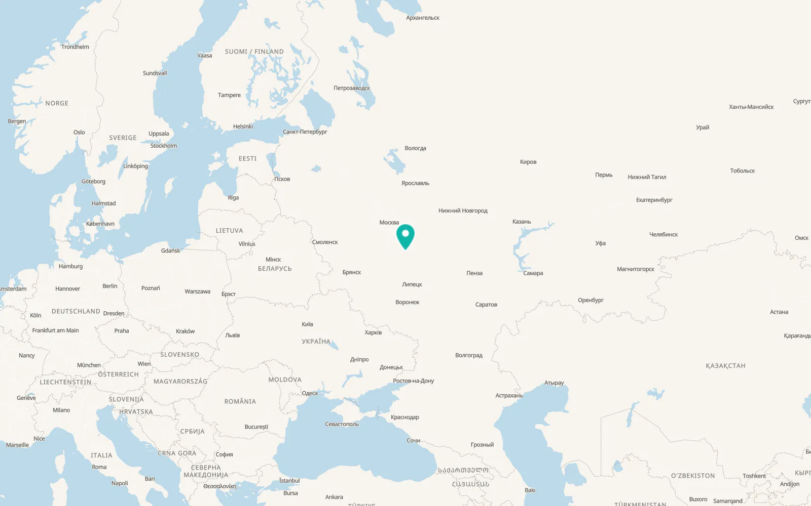 Map of Mikhaylov
